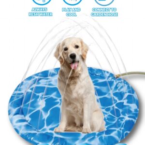 splash pool with water sprinkler