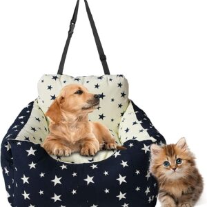 2 in 1 dog car seat with reactive print